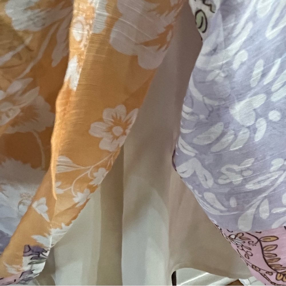 Fate Curve Floral Patchwork Long Sleeve Mock Neck… - image 7